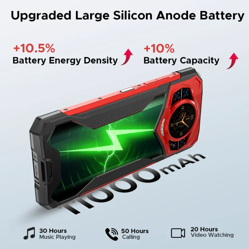 DOOGEE S200 Plus 5G – Rugged Smartphone, 6,72", 16GB+512GB, 11000mAh, Android 15 - Image 5