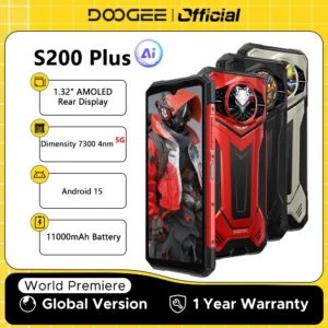 DOOGEE S200 Plus 5G – Rugged Smartphone, 6,72", 16GB+512GB, 11000mAh, Android 15