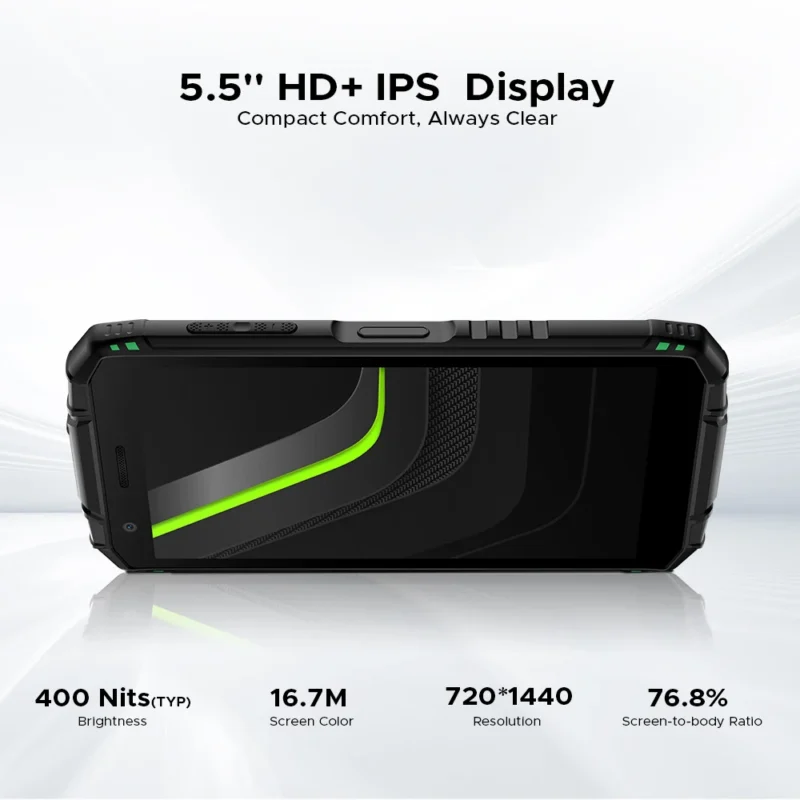 Globale Version DOOGEE Fire 3 Pro Robustes Telefon 16 GB 128 GB 5,5 Zoll HD+ Display 8350 mAh Akku UNISOC T7200 16 MP + 8 MP NFC Android 15 - Image 3