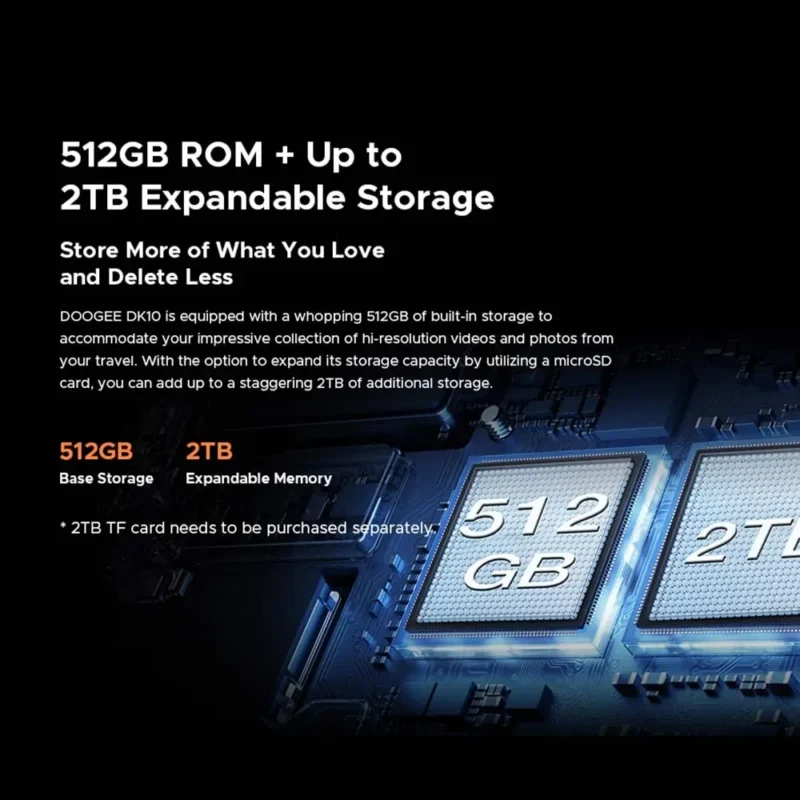 DOOGEE DK10 Global Version – Robustes 5G Smartphone, 6,67" 120Hz 2,5K AMOLED, 12GB+512GB, 120W Schnellladen, Morpho-Quad-Kamera - Image 4