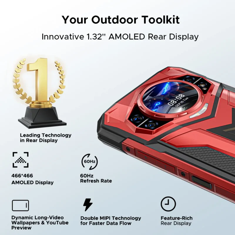 DOOGEE S200 Plus 5G – Rugged Smartphone, 6,72", 16GB+512GB, 11000mAh, Android 15 - Image 3