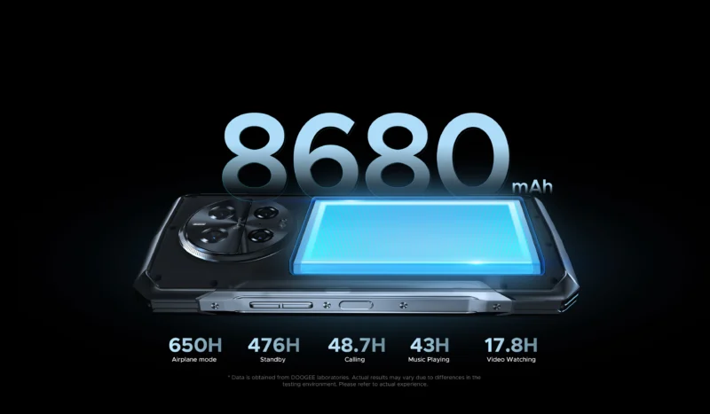 DOOGEE V40 Pro 5G Outdoor Smartphone – 6,78" Display, 16GB+512GB, Dimensity 7300, 200MP Kamera, 8680mAh Akku, Android 14 - Image 3