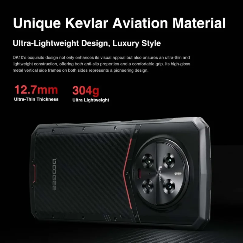 DOOGEE DK10 Global Version – Robustes 5G Smartphone, 6,67" 120Hz 2,5K AMOLED, 12GB+512GB, 120W Schnellladen, Morpho-Quad-Kamera - Image 6