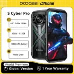 DOOGEE S Cyber Pro – Rugged Smartphone, 6,6" FHD+ 120Hz, 12GB+512GB, 10800mAh, 33W