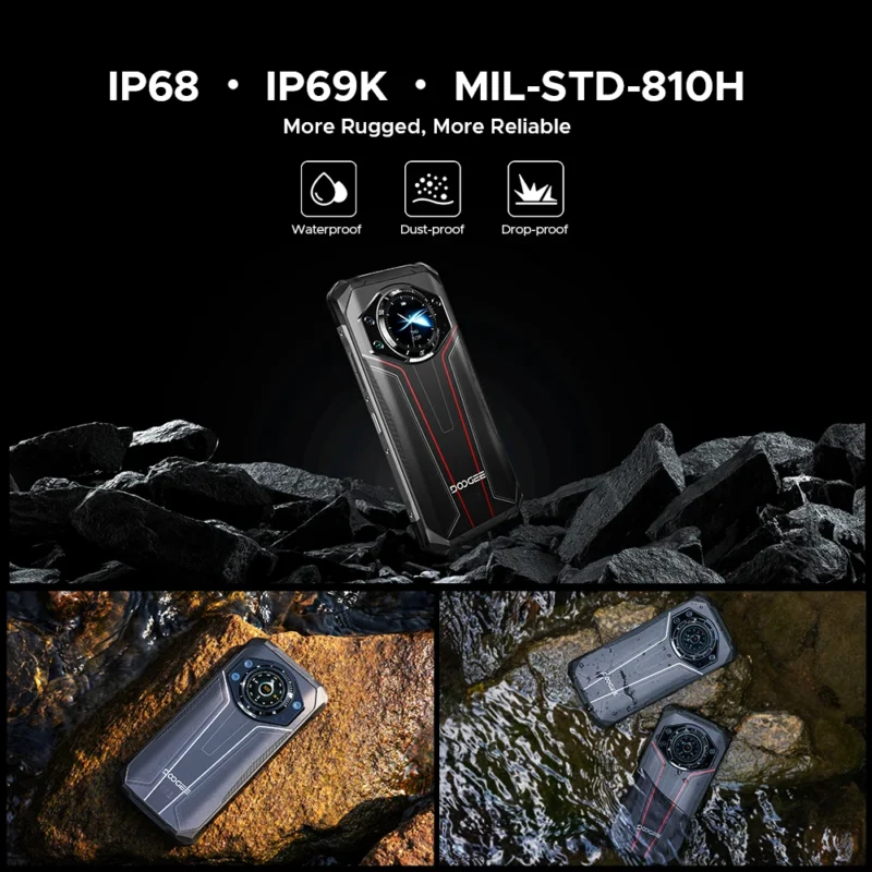DOOGEE S119 Rugged Smartphone – 6,72" FHD+, 8GB+512GB, 100MP, 10200mAh, 33W, Android 14 - Image 6