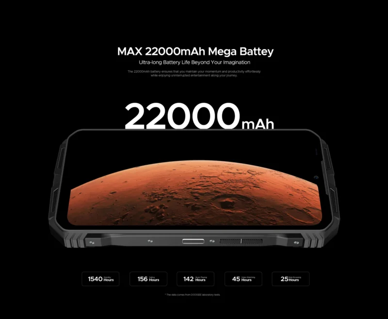 DOOGEE V MAX PRO 5G Smartphone – 6,58" IPS Display, 12GB RAM + 512GB Speicher, 22.000mAh Akku, 108MP KI-Kamera, Android 14, NFC - Image 2