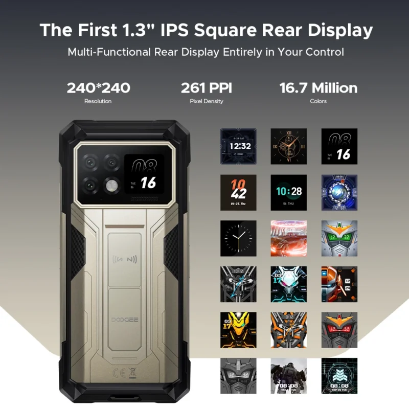 DOOGEE S200 Max – Rugged Smartphone, 6,72" 120Hz, 16GB+512GB, 22000mAh, 66W, NFC - Image 4